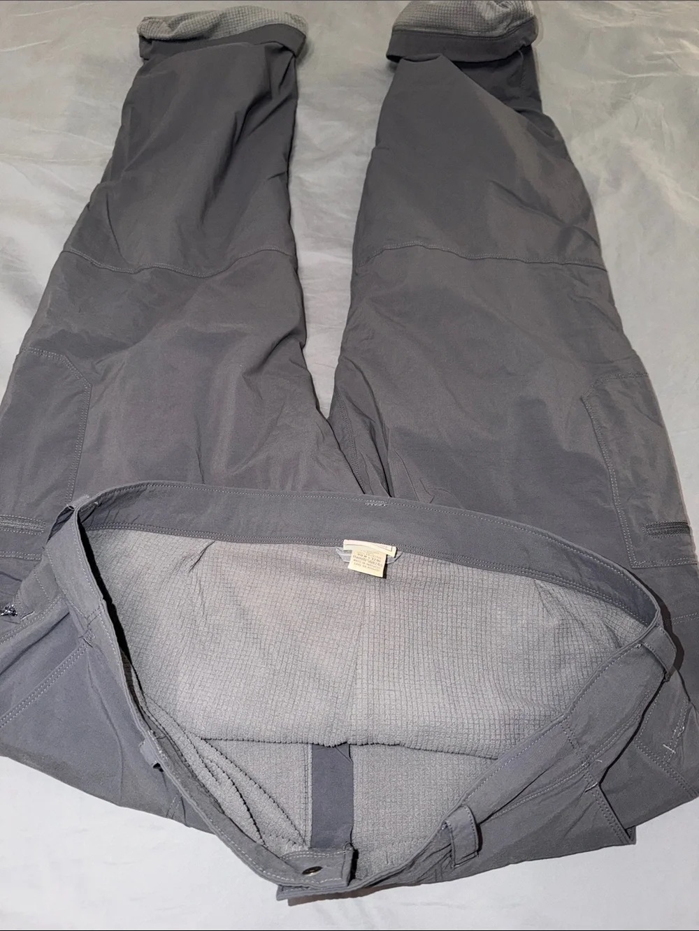 L.L. Bean Men's Fleece Lined Cargo Pants in Charcoal 40x 32
